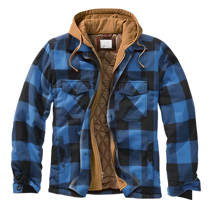 Ricardo | Chaqueta cómoda de patchwork con capucha