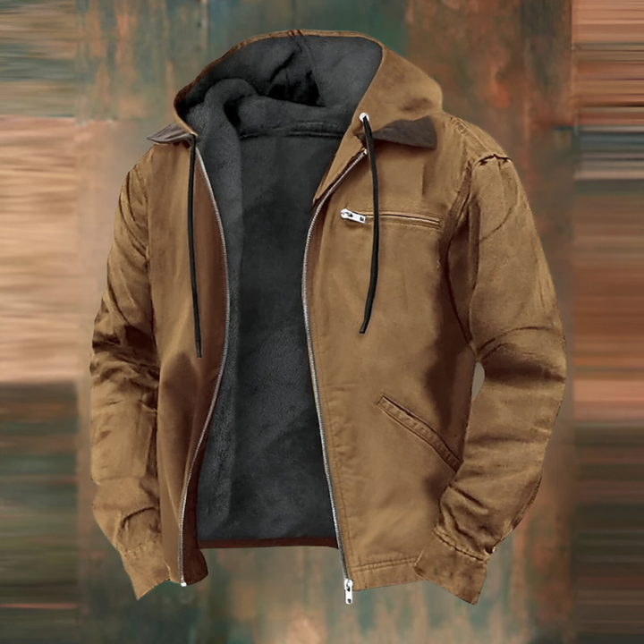Eduardo | Chaqueta abrigada con forro polar y capucha