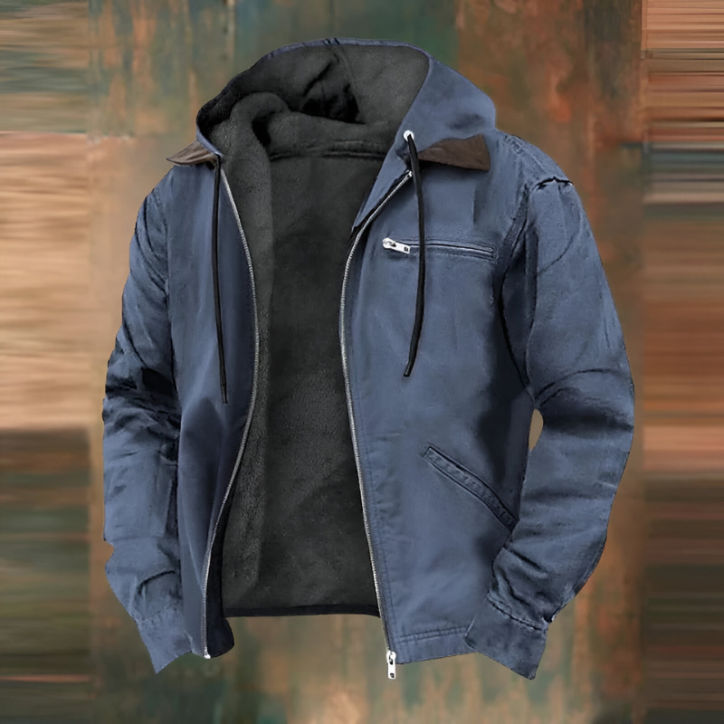 Eduardo | Chaqueta abrigada con forro polar y capucha