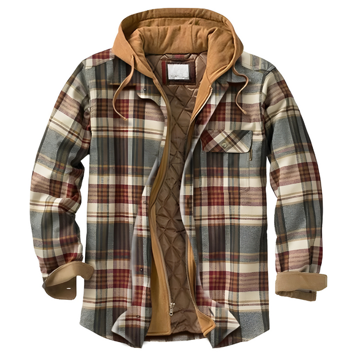 Ricardo | Chaqueta cómoda de patchwork con capucha