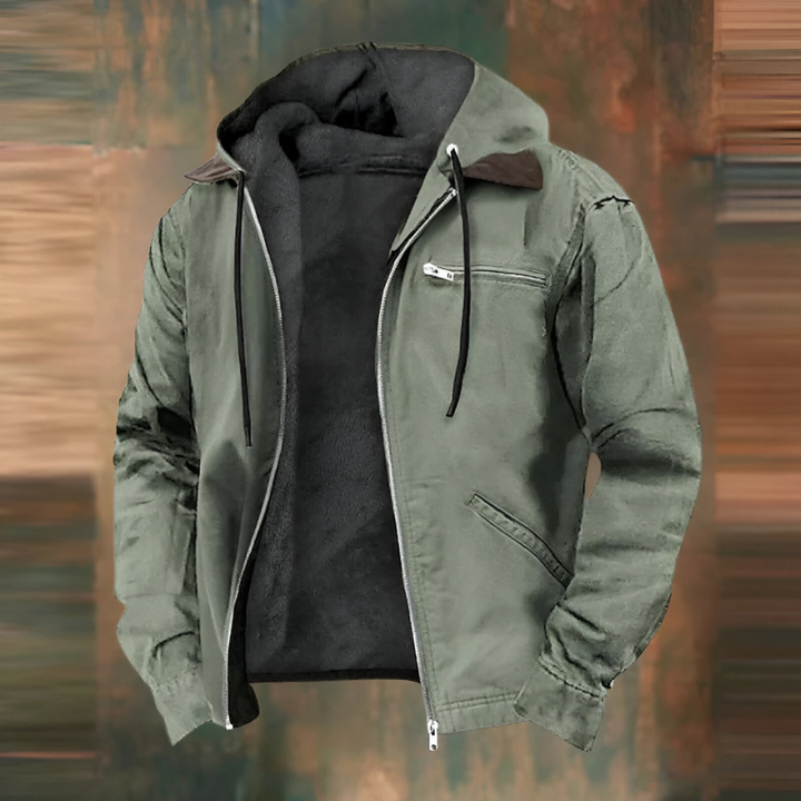 Eduardo | Chaqueta abrigada con forro polar y capucha