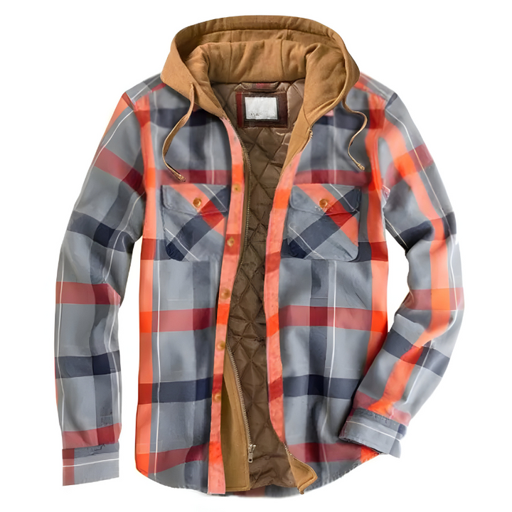 Ricardo | Chaqueta cómoda de patchwork con capucha