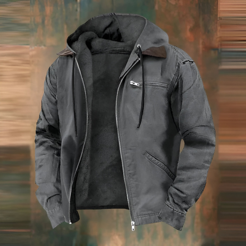 Eduardo | Chaqueta abrigada con forro polar y capucha