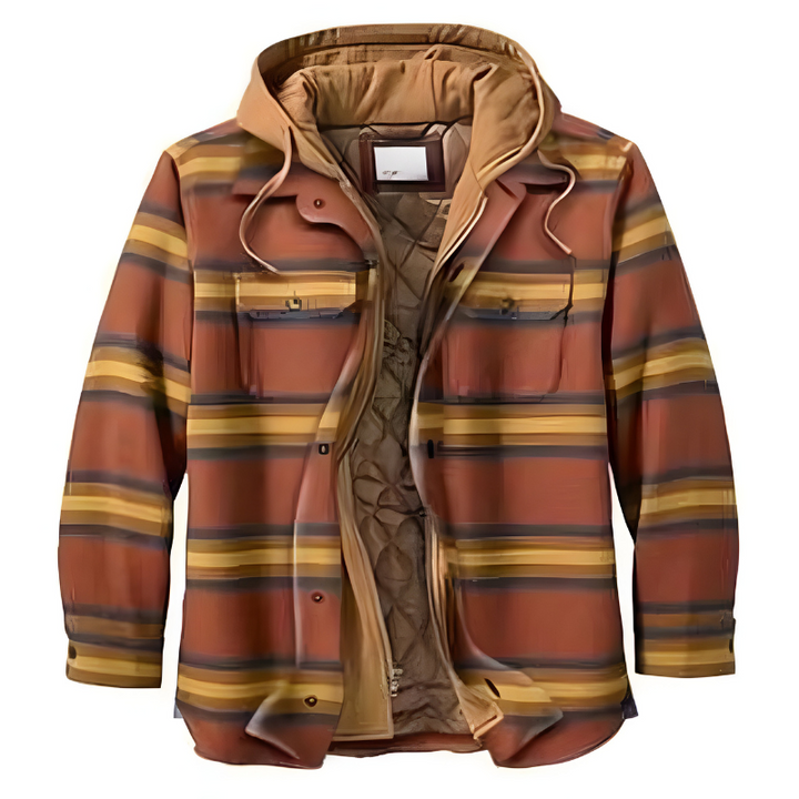 Ricardo | Chaqueta cómoda de patchwork con capucha