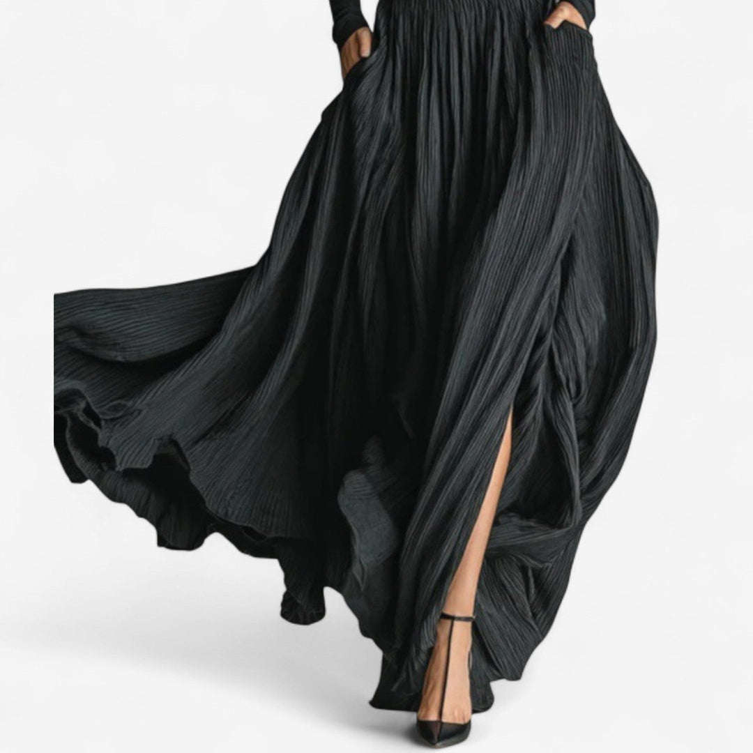 Isabel | Vestido maxi de cintura alta