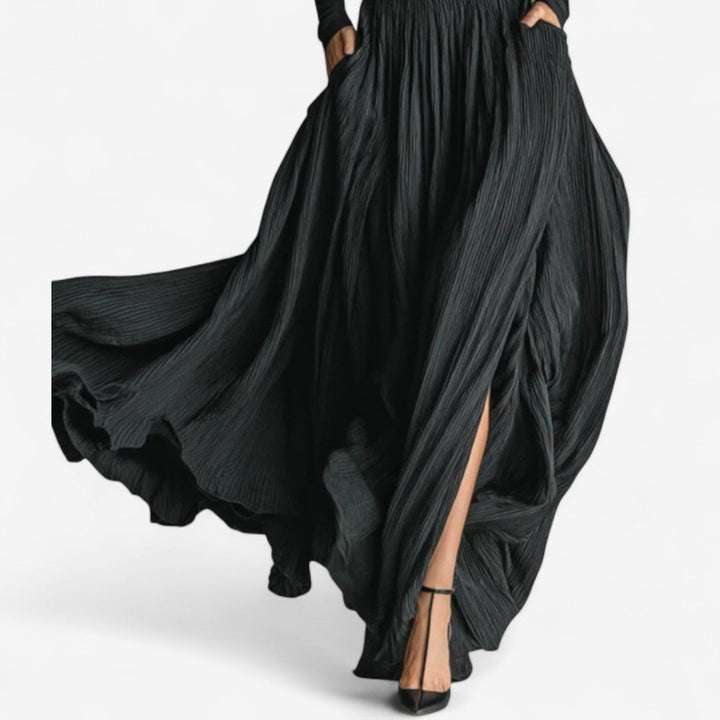Isabel | Vestido maxi de cintura alta