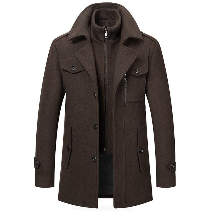 Rafael | Elegante abrigo de invierno con cremallera y botones