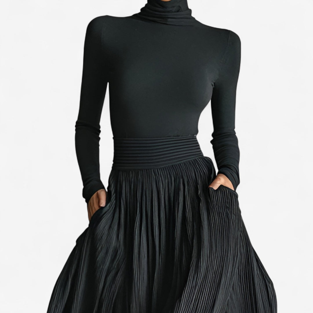 Isabel | Vestido maxi de cintura alta