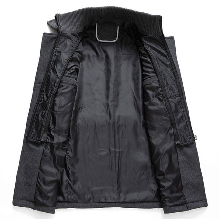 Rafael | Elegante abrigo de invierno con cremallera y botones