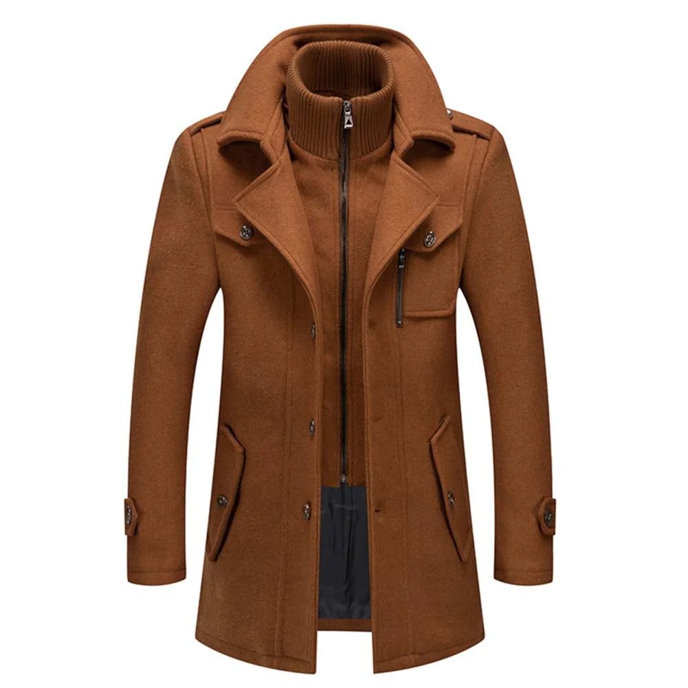 Rafael | Elegante abrigo de invierno con cremallera y botones